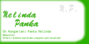 melinda panka business card